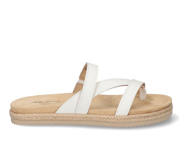 Women's Easy Street Song Espadrille Sandals in White color