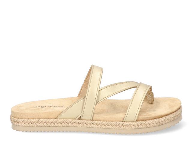 Women's Easy Street Song Espadrille Sandals in Gold color