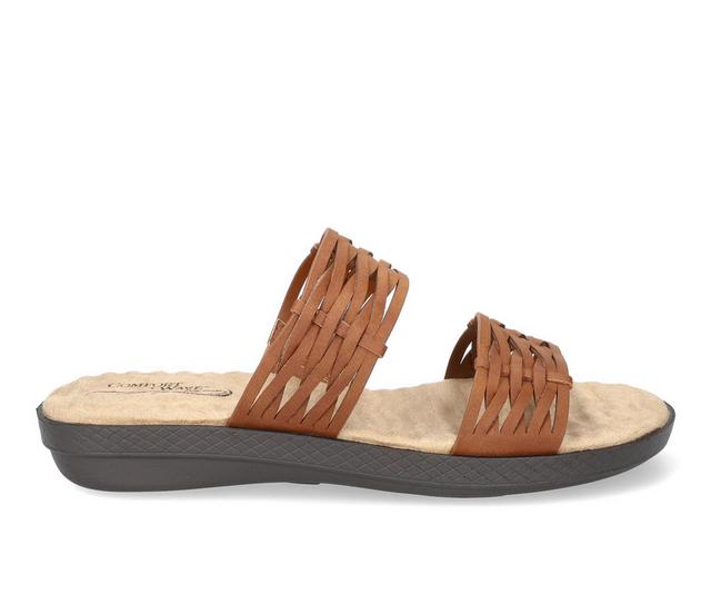 Women's Easy Street Agata Sandals in Tan color