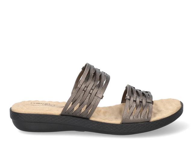 Women's Easy Street Agata Sandals in Pewter color