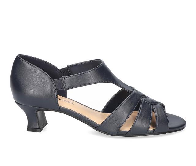 Women's Easy Street Essie Dress Sandals in Navy color