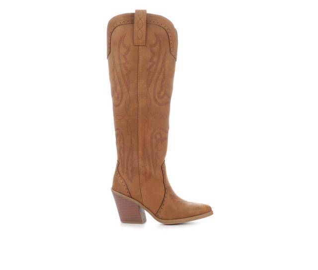 Women's Sugar Kammy Western Boots in Cognac color