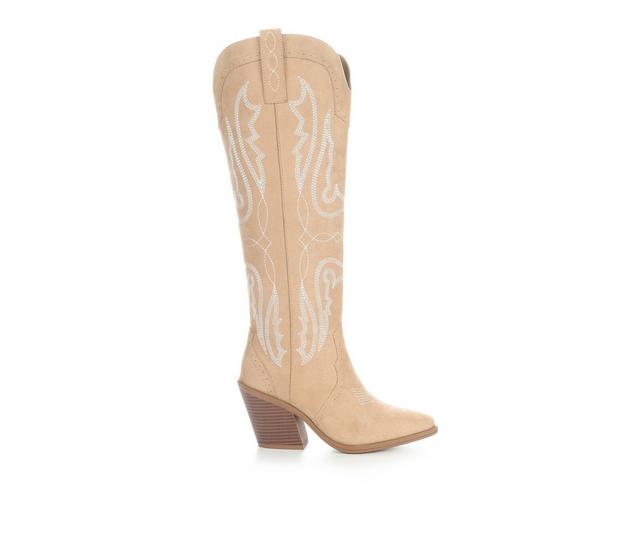 Women's Sugar Kammy Western Boots in Tan color