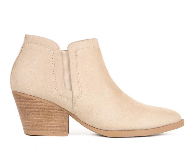 Women's Soda Gwen-S Booties in Pale Sand color