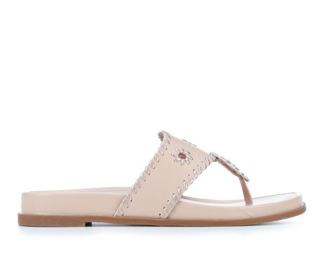 Women's Y-Not Beaming Footbed Sandals in Blush color