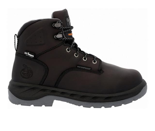 Men's Georgia Boot OT Alloy Toe Puncture Resistant Work Boots in Black color