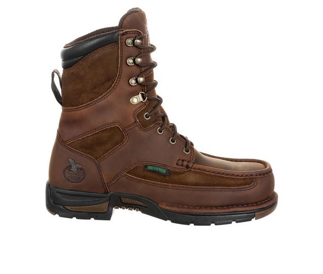 Men's Georgia Boot Athens Waterproof Work Boots in Brown color