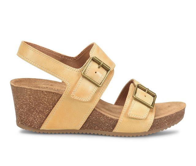 Women's Comfortiva Erlina Wedge Sandals in Mexico Yellow color