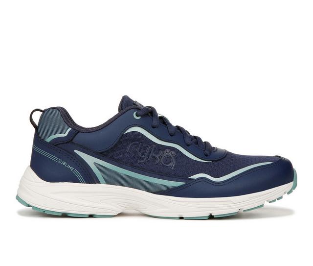 Women's Ryka Sublime Walking Shoes in Insignia Blue color