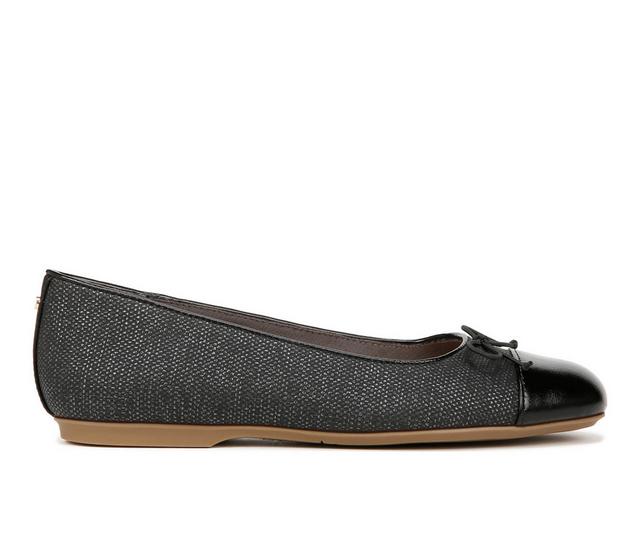Women's Dr. Scholls Wexley Bow Flats in Black Smooth color