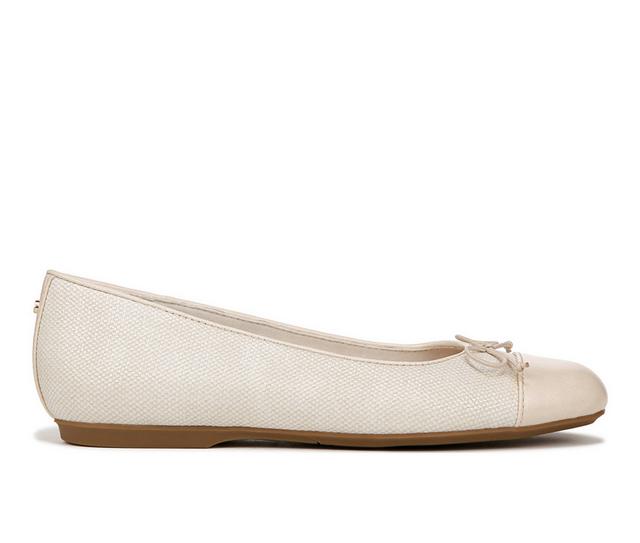 Women's Dr. Scholls Wexley Bow Flats in Off Whte Smooth color