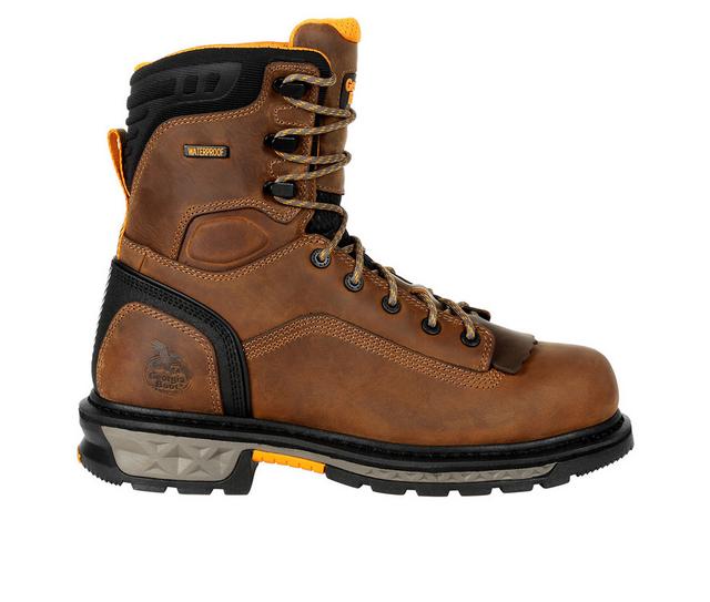 Men's Georgia Boot Carbo-Tec LTX Waterproof Work Boots in Black and Brown color