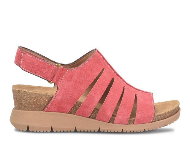 Women's Comfortiva Scottie Wedge Sandals in Rose color