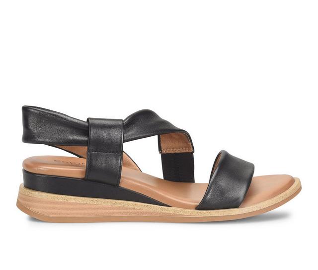 Women's Comfortiva Marcy Wedge Sandals in Black color