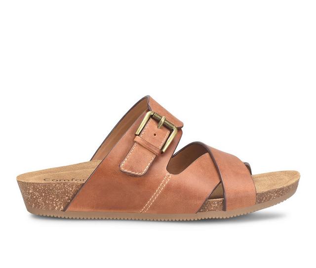 Women's Comfortiva Gervaise Footbed Sandals in Ginger Tan color