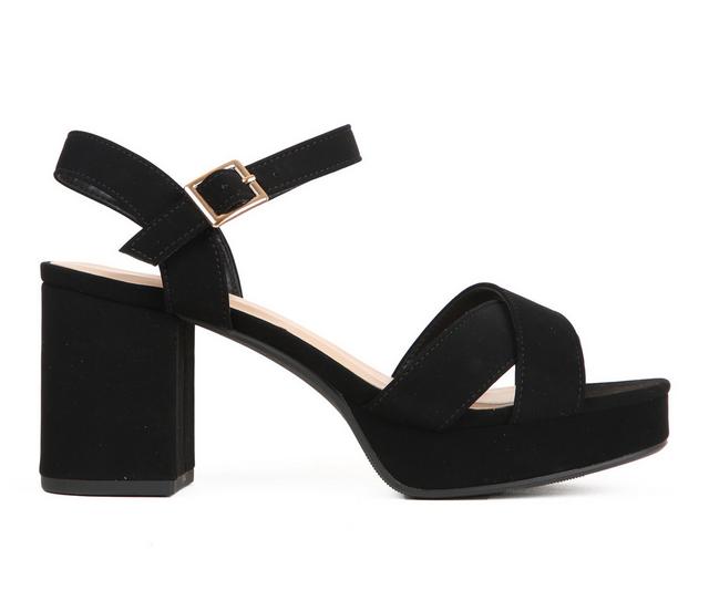 Women's Soda Manner Dress Sandals in Black color