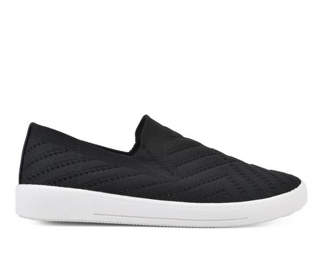 Women's White Mountain Upbear Slip Ons in Black color