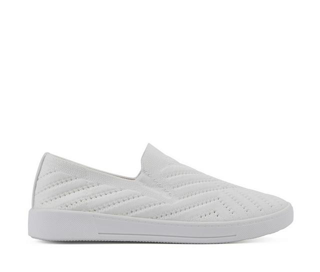 Women's White Mountain Upbear Slip Ons in White color