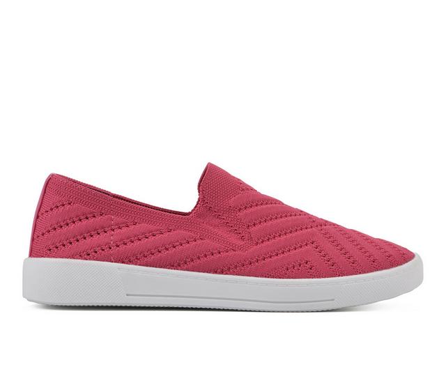 Women's White Mountain Upbear Slip Ons in Super Pink color