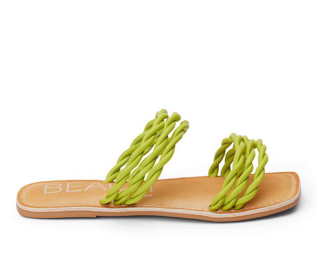 Women's Beach by Matisse Amalia Sandals in Lime color