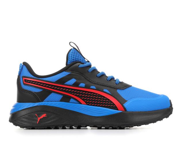 Boys' Puma Little Kid & Big Kid Excursion PS Running Shoes in Blue/Black/Red color