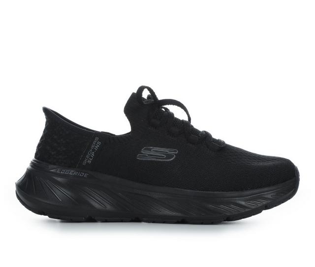 Women's Skechers 150470 Edge Ride Slip-Ins Sneakers in Black/Black color