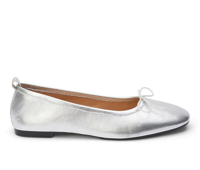 Women's Coconuts by Matisse Nikki Ballet Flats in Silver color