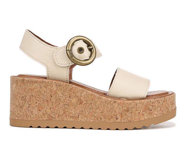 Women's Zodiac Glory Platform Wedge Sandals in Bone color