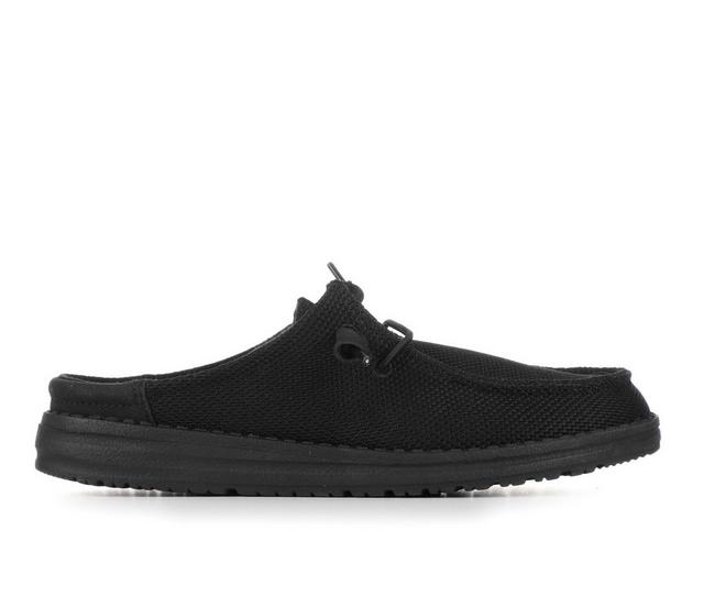Women's HEYDUDE Wendy Slip Mono Casual Shoes in Black color
