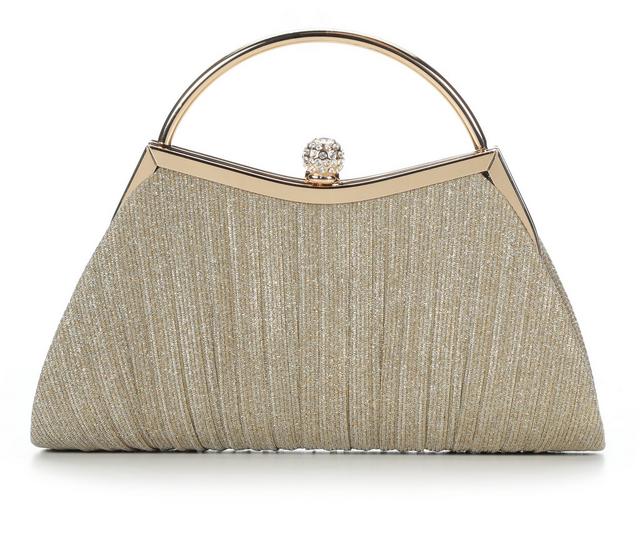 Vanessa Small Pleated Clutch with 2 straps in CHMPGNE AZ7232 color