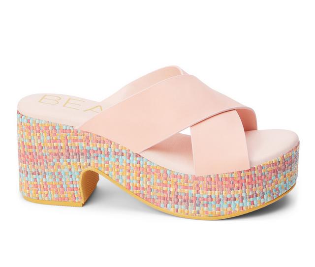 Women's Beach by Matisse Nellie Chunky Platform Sandals in Pink color