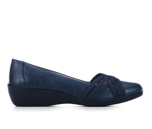 Women's LifeStride Incredible 2 Low Wedge Pumps in Navy color