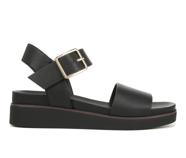 Women's LifeStride Gillian Low Wedge Sandals in Black color