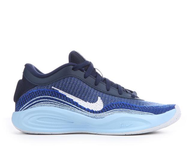 Men's Nike G.T. Hustle Academy Basketball Shoes in Nvy/Wht/Blu 402 color