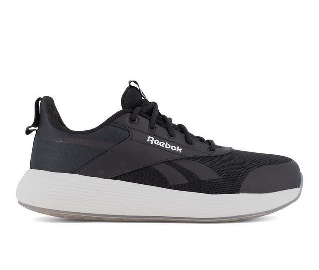 Women's REEBOK WORK DMXair Comfort+ Electrical Hazard Work Shoes in Black and White color