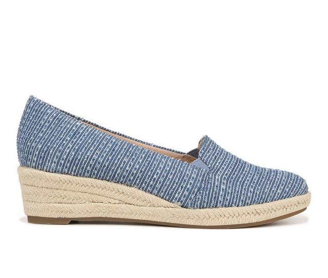 Women's LifeStride Kamilla Espadrille Wedges in Blue Denim color