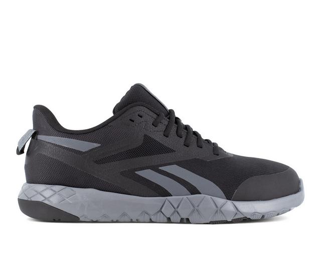 Men's REEBOK WORK Flexagon Force XL Work Electrical Hazard Shoes in Black and Gray color