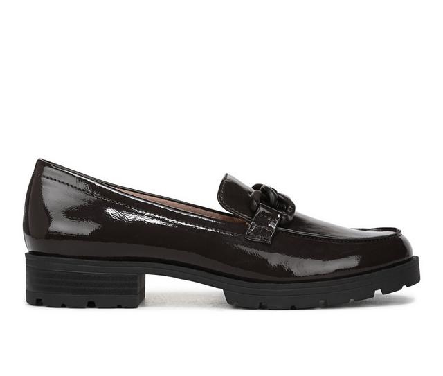 Women's LifeStride London 2 Chunky Loafers in Dark Chocolate color