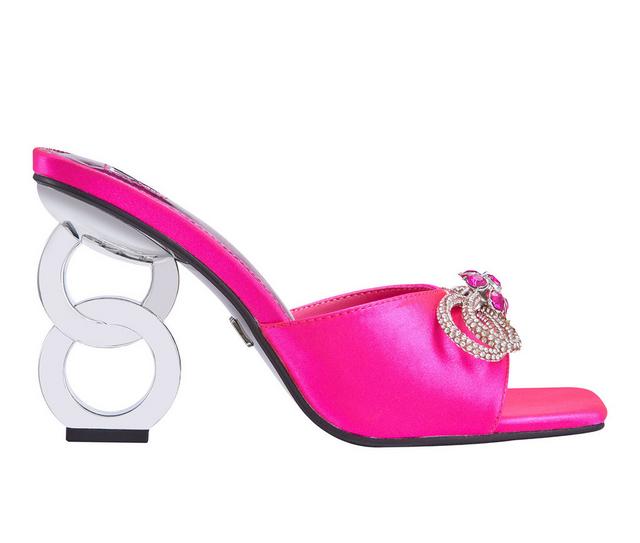 Women's Lady Couture Regal Dress Sandals in Fuchsia color