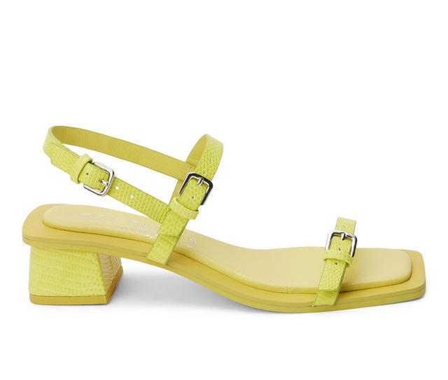 Women's Coconuts by Matisse Maya Dress Sandals in Lime Lizard color