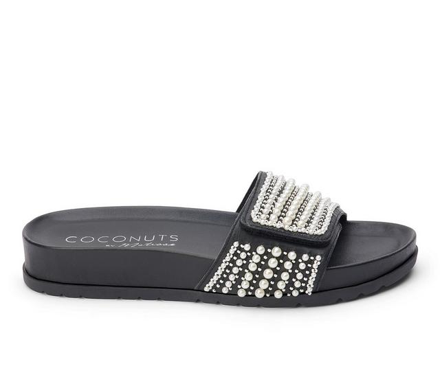 Women's Coconuts by Matisse Reese Slide Sandals in Black color