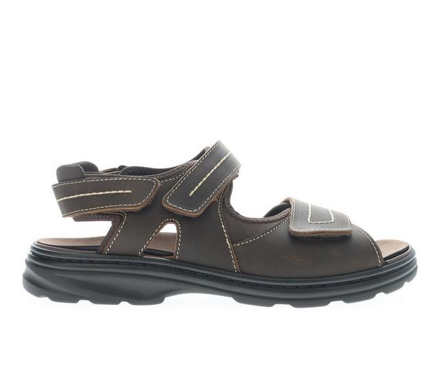 Men's Propet Hudson Outdoor Sandals in Brown color