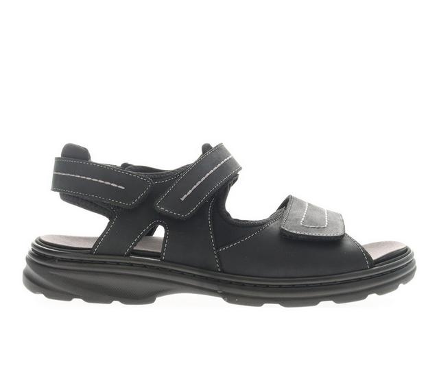 Men's Propet Hudson Outdoor Sandals in Black color
