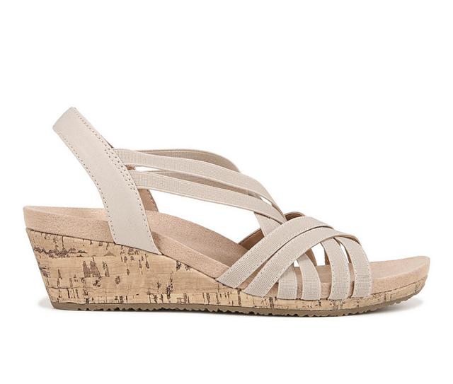 Women's LifeStride Mallory Wedge Sandals in Almond Milk color