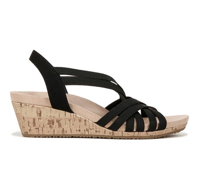 Women's LifeStride Mallory Wedge Sandals in Black color