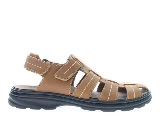 Men's Propet Hunter Outdoor Sandals in Tan color