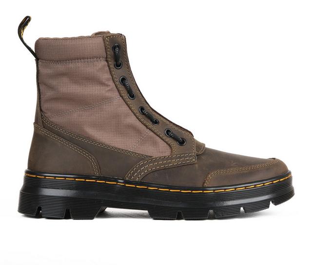 Men's Dr. Martens Combs Zip-M Boots in Dark Khaki color