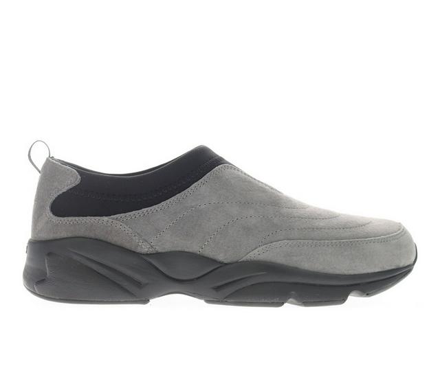Men's Propet Stability Slip-On Sneakers in Dark Grey color