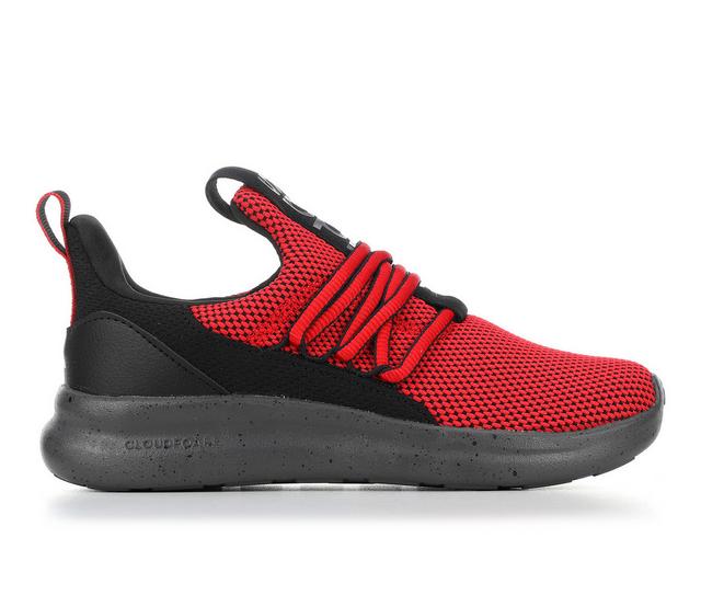 Boys' Adidas Lite Racer Adapt 7.0 K Running Shoes in Red/Black color