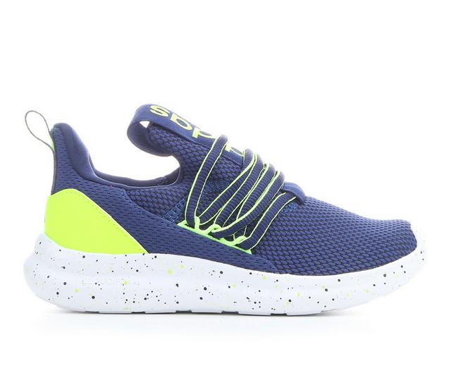 Boys' Adidas Little Kid & Big Kid Lite Racer Adapt  7.0 K Running Shoes in Navy/Lemon/Slim color